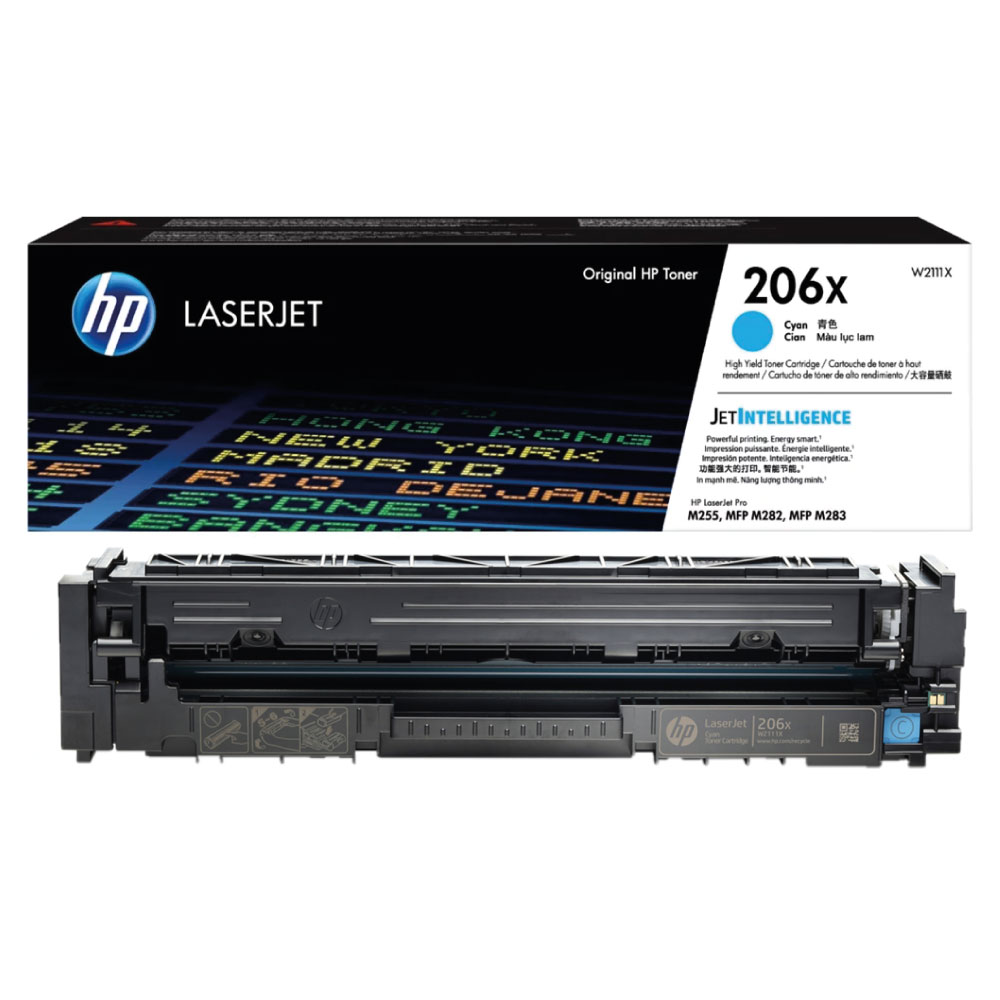 Toner HP W2111X (206X) Cian Original MFP M283cdw y MFP M283fdw