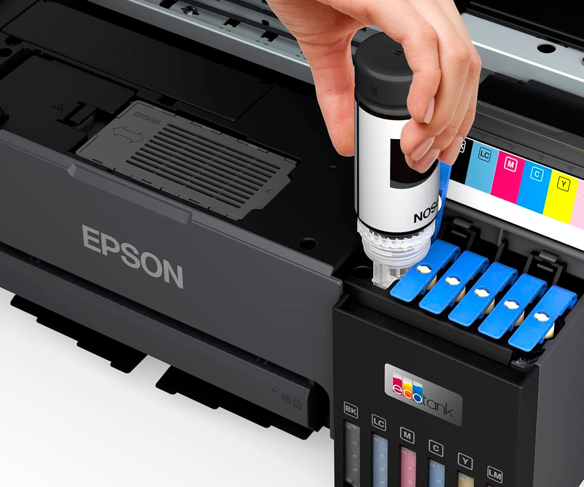 Impresora Fotografica Epson EcoTank L8050 Foto A4 Cd, Dvd, Pvc Color Negro