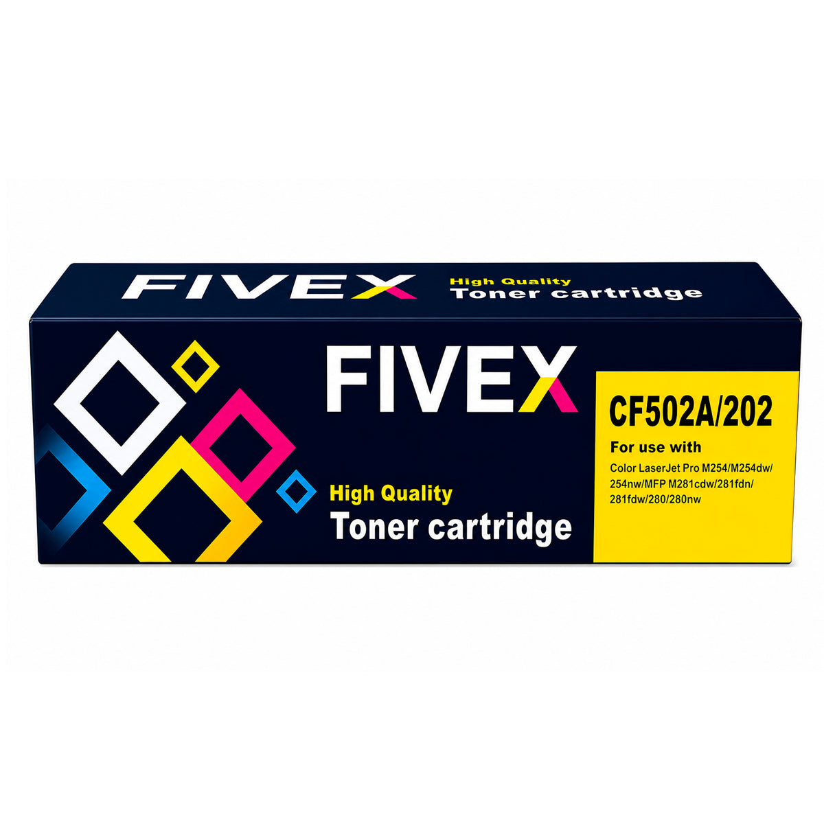 Kit De 4 Toner Fivex 202a Cyan Magenta Yellow Negro - M254DW, M254DN, M281FDW