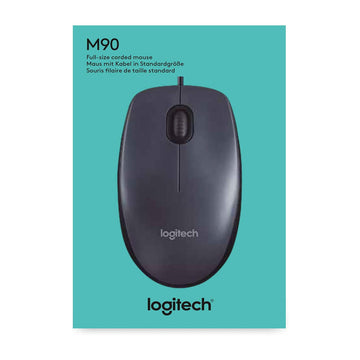 Mouse Logitech M90 Dark Optico Usb Negro