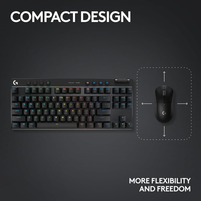 Teclados Gaming Logitech G PRO X TKL Lightspeed USB Black Inalambrio
