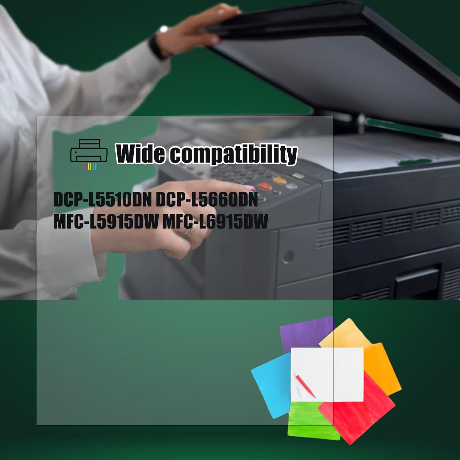 Toner Compatible Fivex TN-3619 Negro 18.000 Para Brother Pag HL-L5210DN  DCP-L5660DN