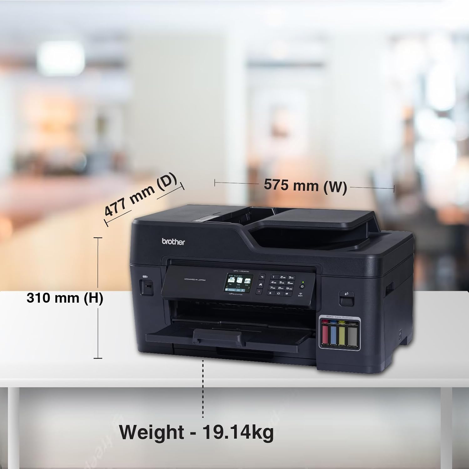Impresora Mf Brother Mfc-T4500Dw A3 Duplex ADF LAN