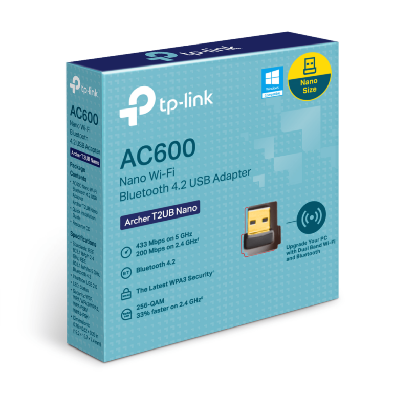Adaptador Usb Tp-link Archer T2ub Nano Wi-fi Y Bluetooth