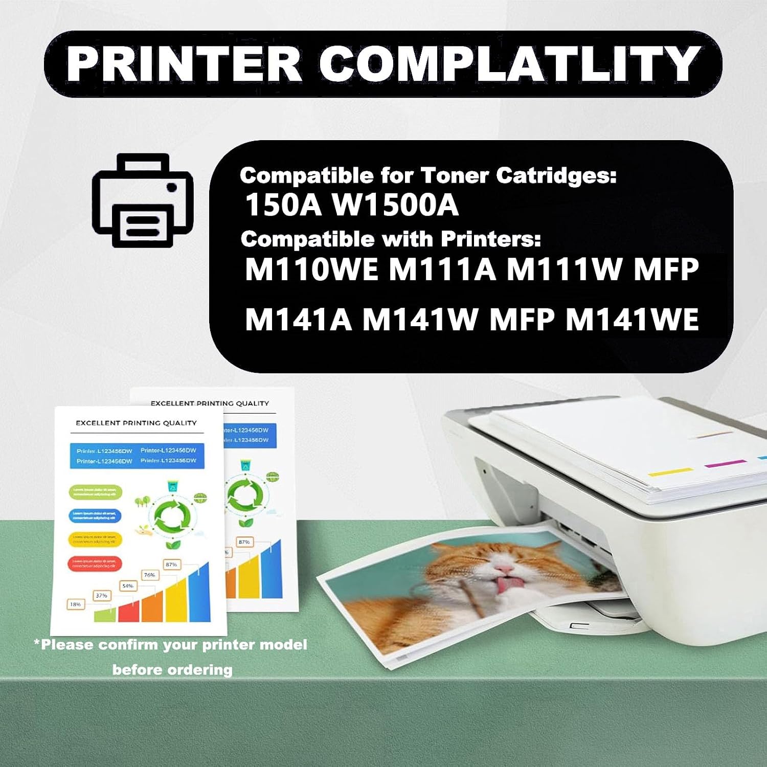 Tóner Compatible HP 150A W1500A – 975 Páginas M111w / MFP M141w