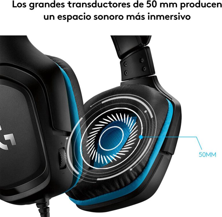 Audífono Gaming Logitech G432 7.1 USB Negro