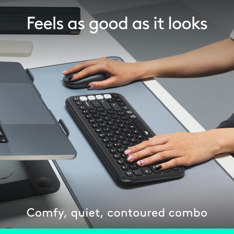 Teclado + mouse Logitech POP ICON COMBO Graphite