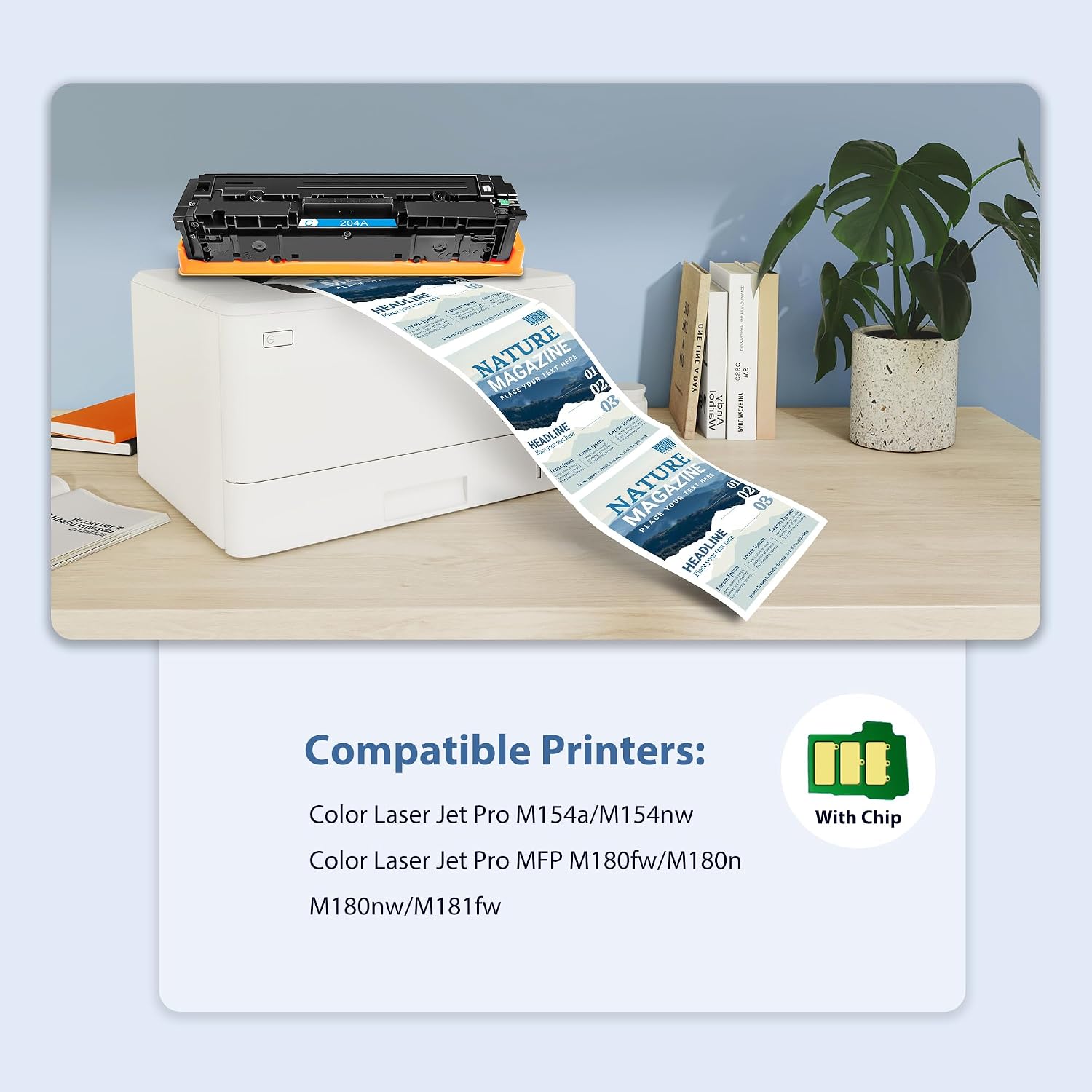  Toner HP Compatible 204A Negro CF510A 1,100 Pág. M154A