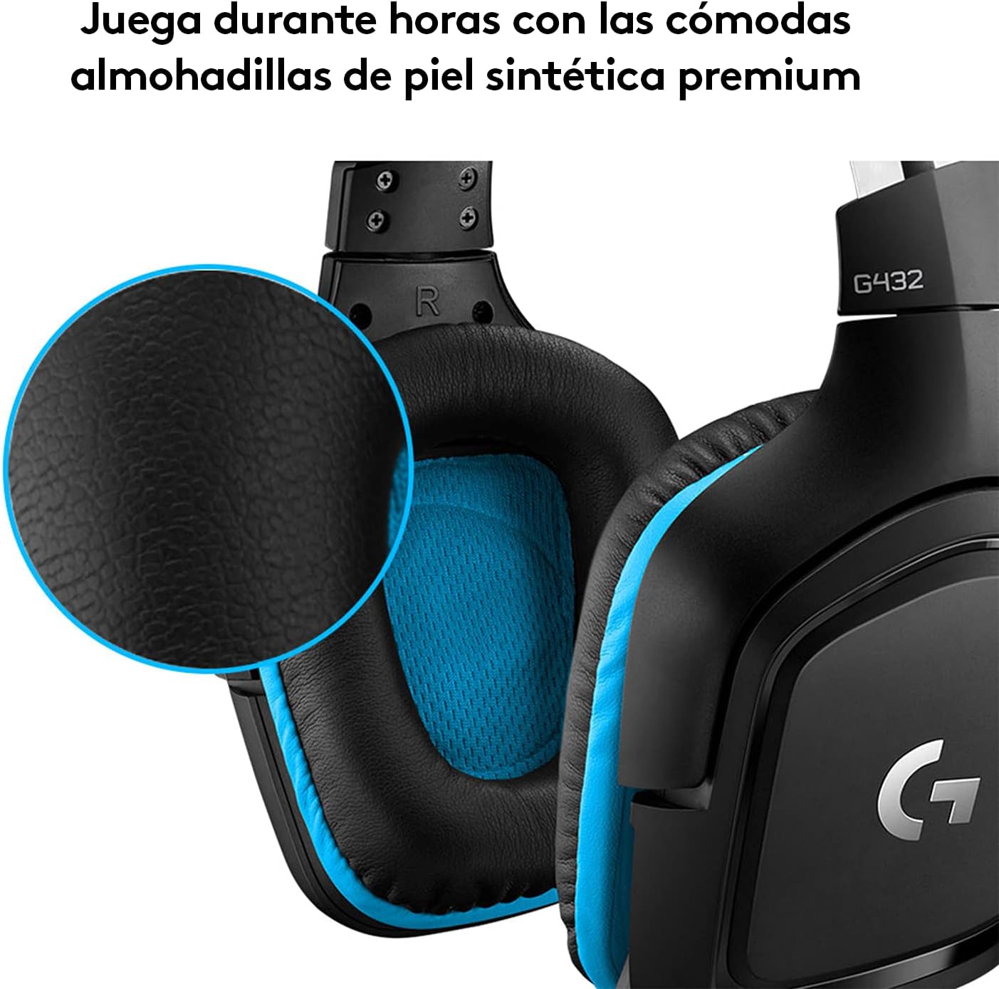 Audífono Gaming Logitech G432 7.1 USB Negro