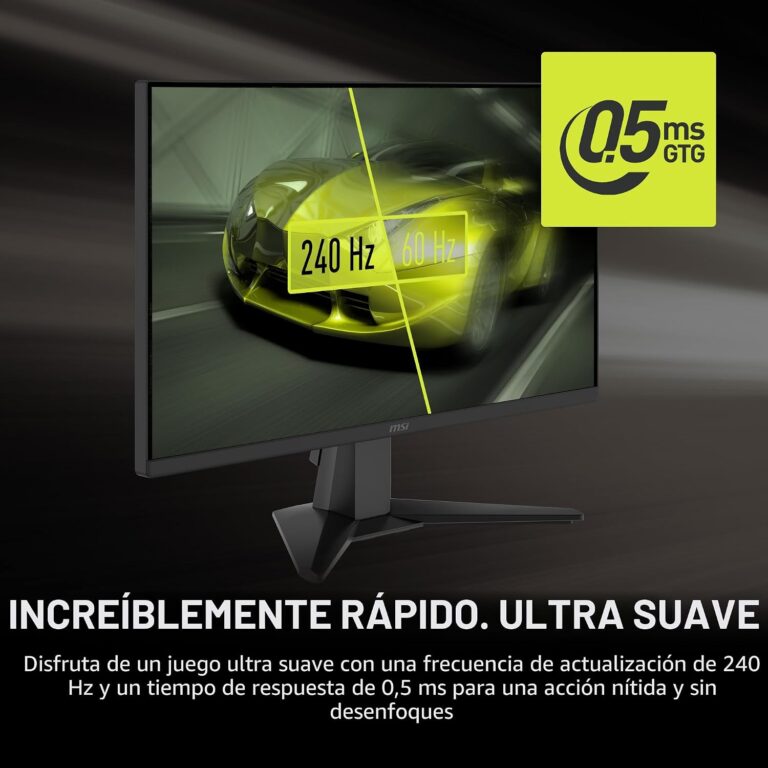 Monitor Gamer 24 MSI MAG 245F X24 IPS FHD 240Hz 0.5ms FreeSync