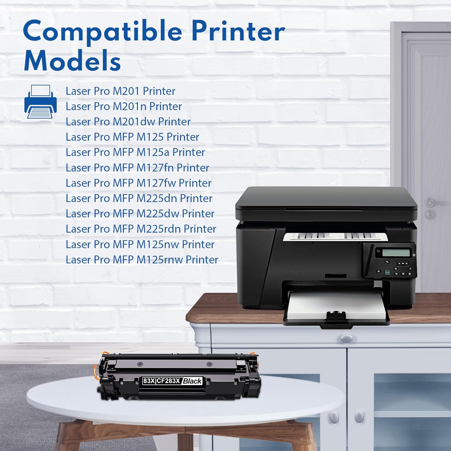 Toner Compatible 83X CF283X Negro M127fn/M225dw 2200pag