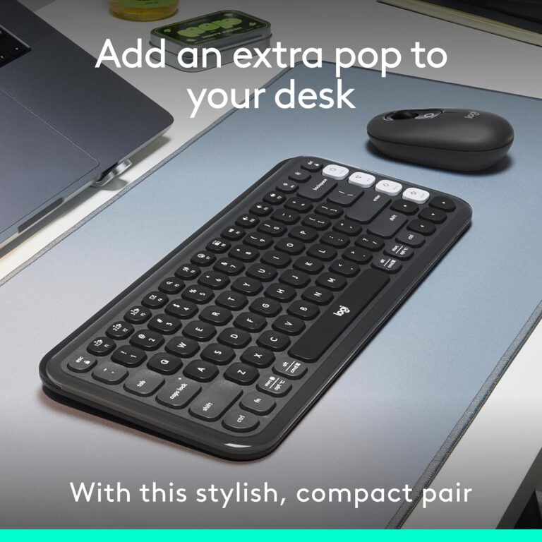 Teclado + mouse Logitech POP ICON COMBO Graphite