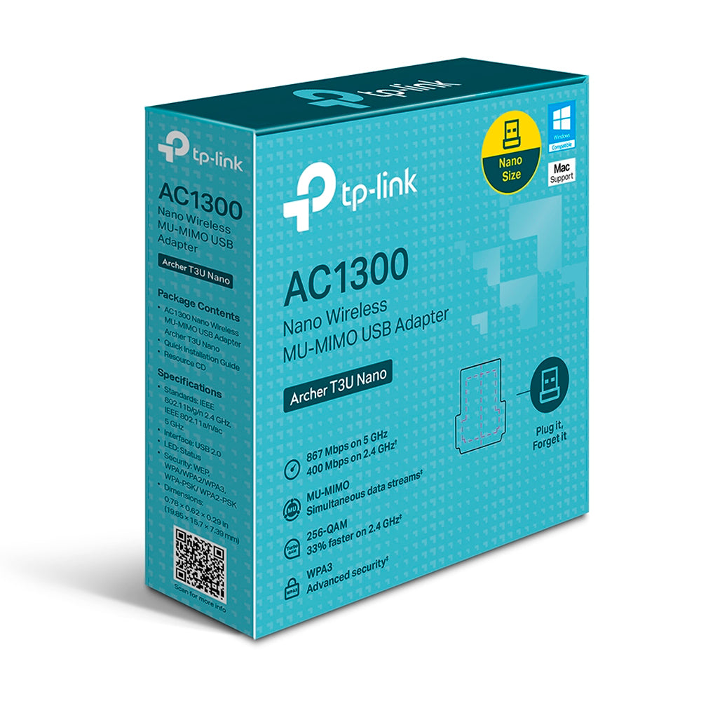 Adaptador TP-Link Archer T3U Nano AC1300 USB Wireless