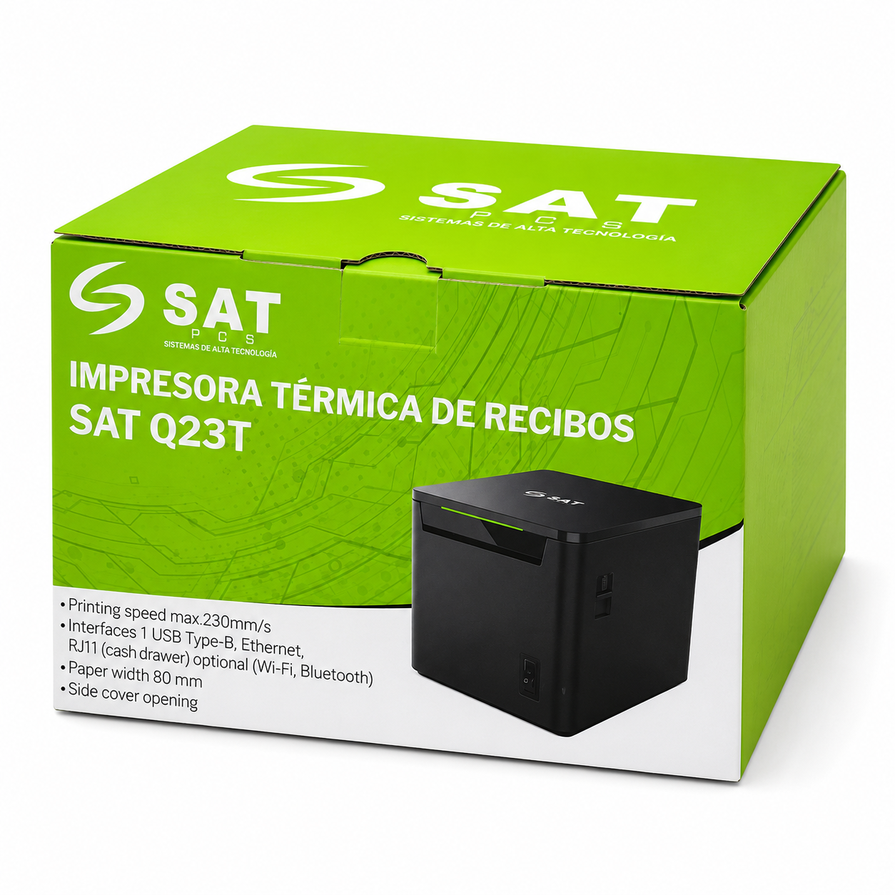 Impresora Térmica SAT Q23 UBW USB WiFi Bluetooth 80mm