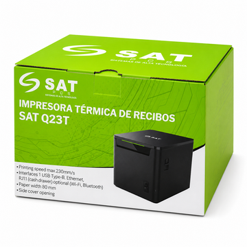 Impresora Térmica SAT Q23 UBW USB WiFi Bluetooth 80mm