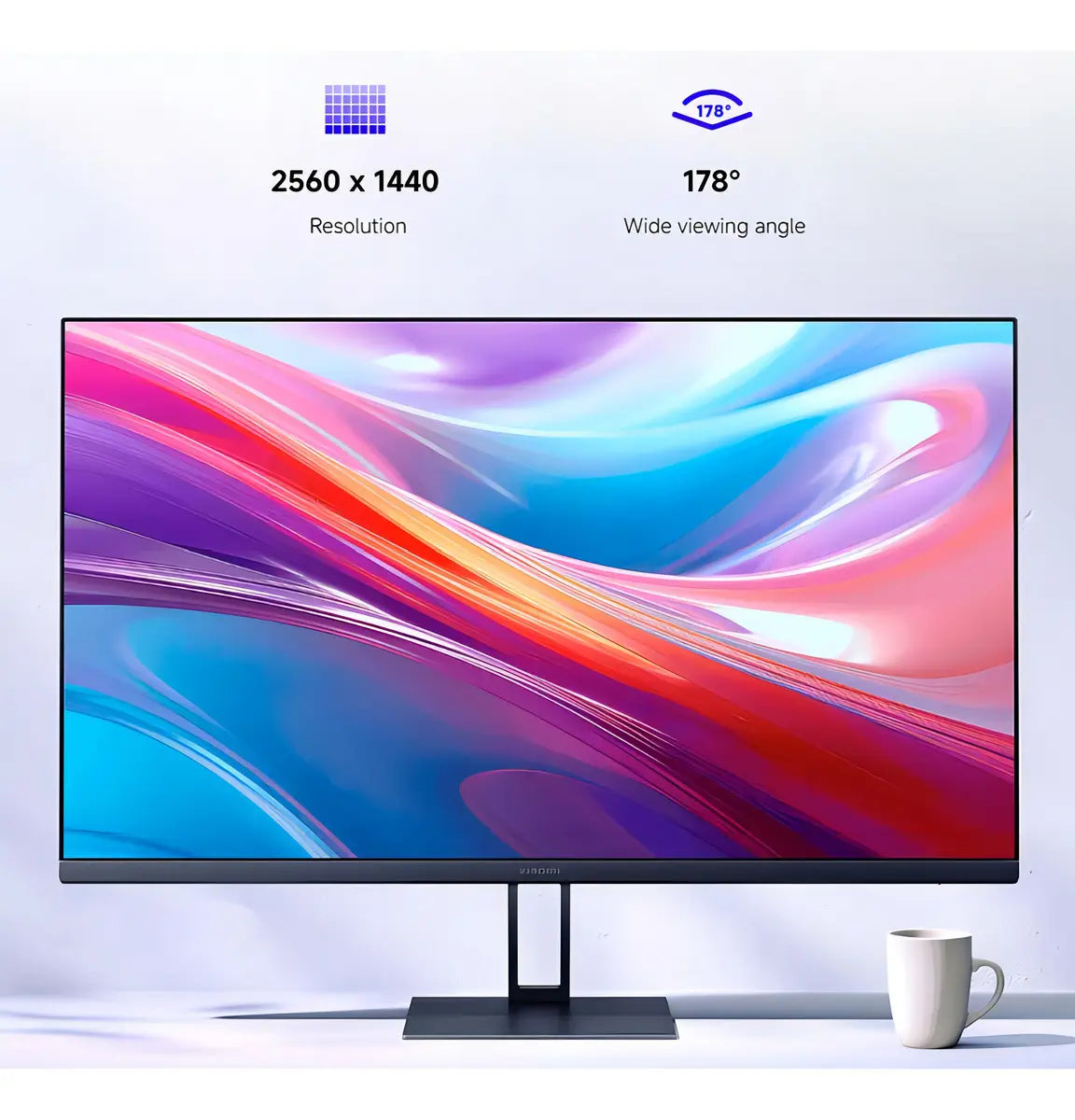 Monitor Xiaomi A27Qi 27″ QHD 2K IPS 100Hz 6ms Negro