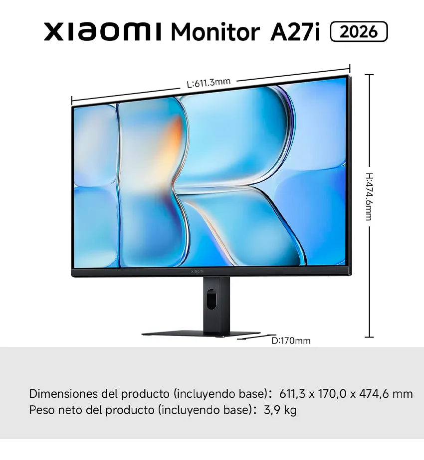 Monitor Xiaomi A27i 2026 27 FHD 1080p 144hz Ips 6ms 300nits