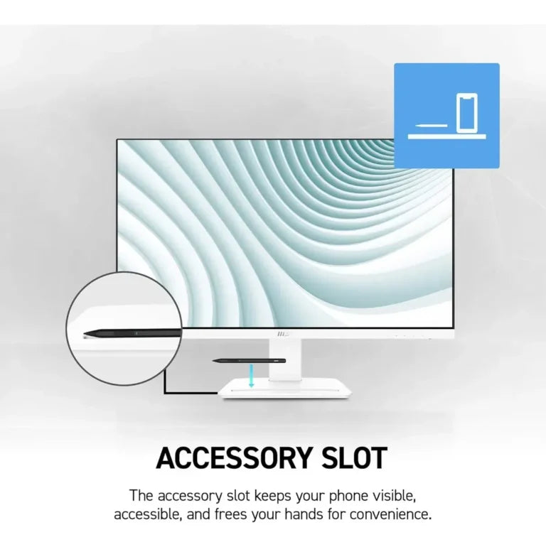 Monitor MSI PRO MP273W 27″ Full HD IPS 75Hz 5ms HDMI DisplayPort Blanco