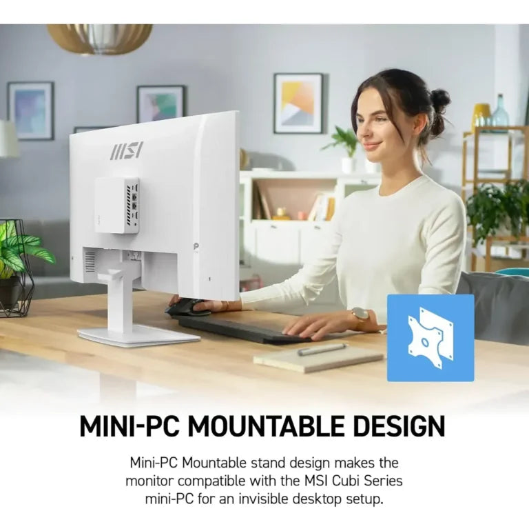 Monitor MSI PRO MP273W 27″ Full HD IPS 75Hz 5ms HDMI DisplayPort Blanco