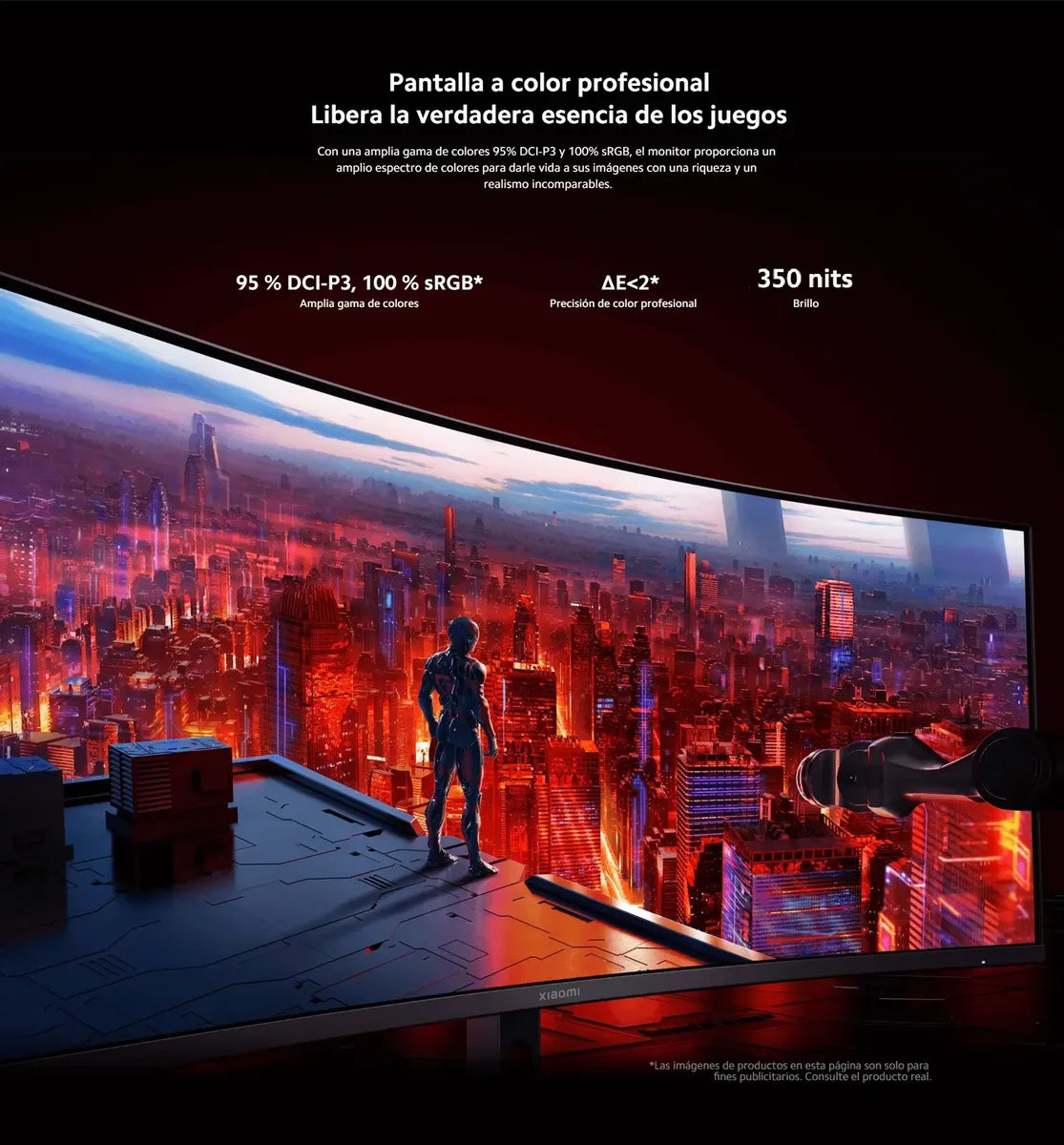 Monitor Xiaomi Curvo G34WQi 34″ WQHD 180Hz 1ms UltraWide Gaming Negro
