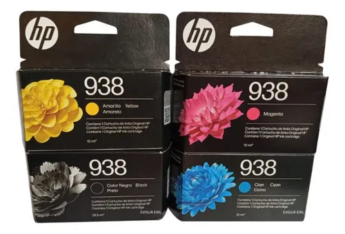 Kit de Tintas HP 938 Negro y Color para OfficeJet Pro 9110, 9120, 9130, 9720 y 9730