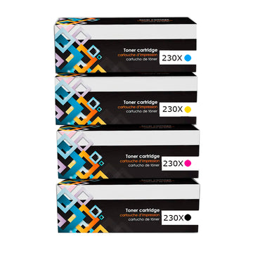  Kit de Toner HP Compatible 230X CYMK 4203, MFP 4303 con CHIP