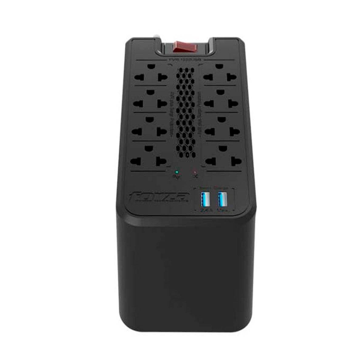 Estabilizador Forza FVR-1222USB 1200VA 600W 8 Tomas + 2 USB
