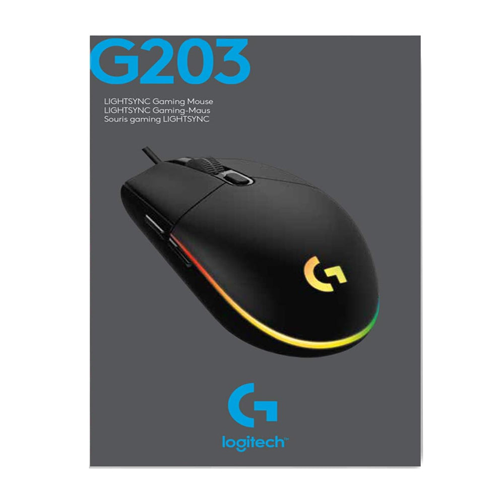Mouse Logitech G G203 Lightsync 8000 Dpi Color Negro
