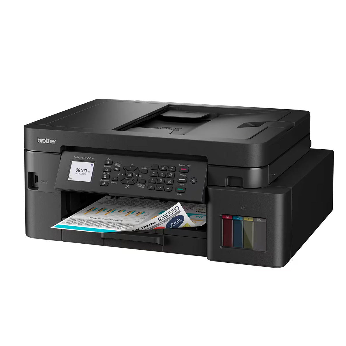 Impresora Multifuncional Brother MFC-T930DW Tanque de Tinta a Color WiFi ADF Dúplex