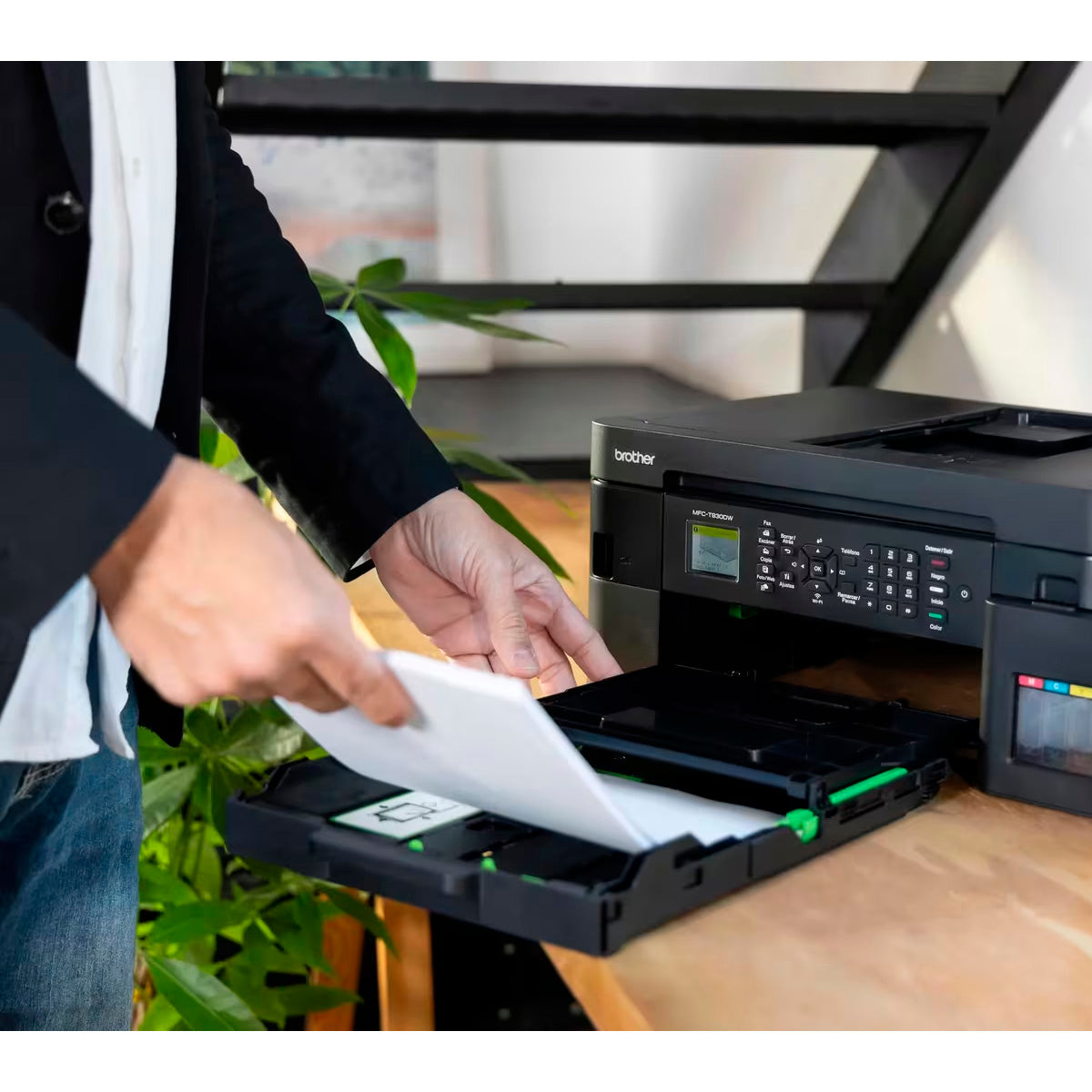 Impresora Multifuncional Brother MFC-T930DW Tanque de Tinta a Color WiFi ADF Dúplex