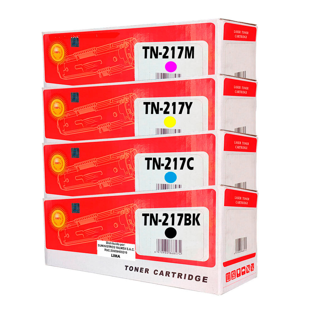 Kit de Toner TN-217 Compatible HL-L3230CDW, L3550CDW y L3750CDW