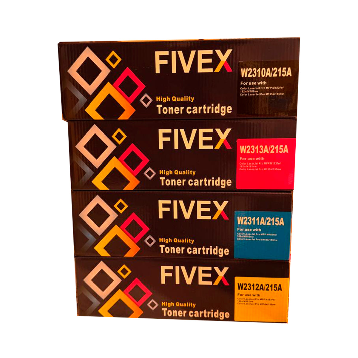 Kit de Toner Fivex 215A CMYK M155a, M182nw, M183fw