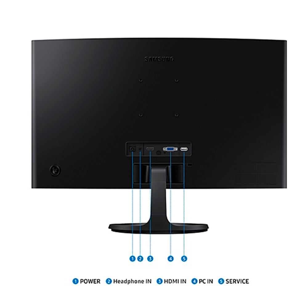 Monitor Curvo Samsung LS24D360GALXPE 24″ FHD 100Hz HDMI VGA
