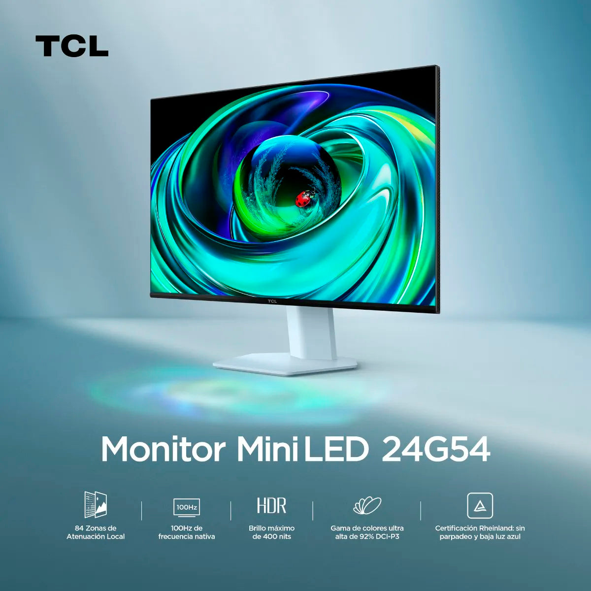 Monitor TCL 24G54 FHD Mini LED 100Hz White
