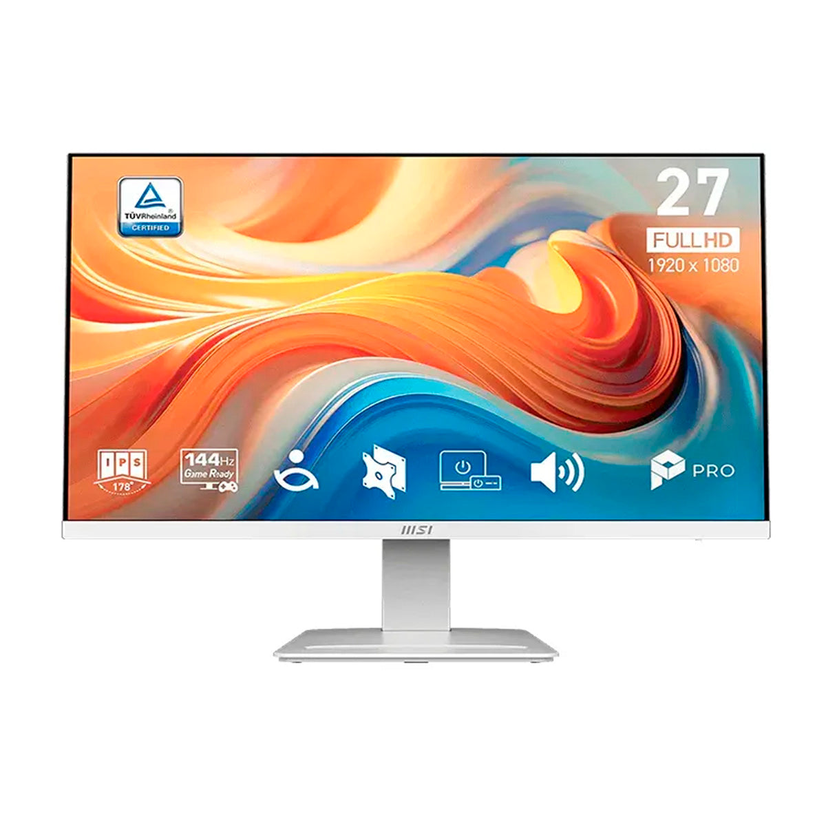 Monitor MSI PRO MP273W 27″ Full HD IPS 75Hz 5ms HDMI DisplayPort Blanco