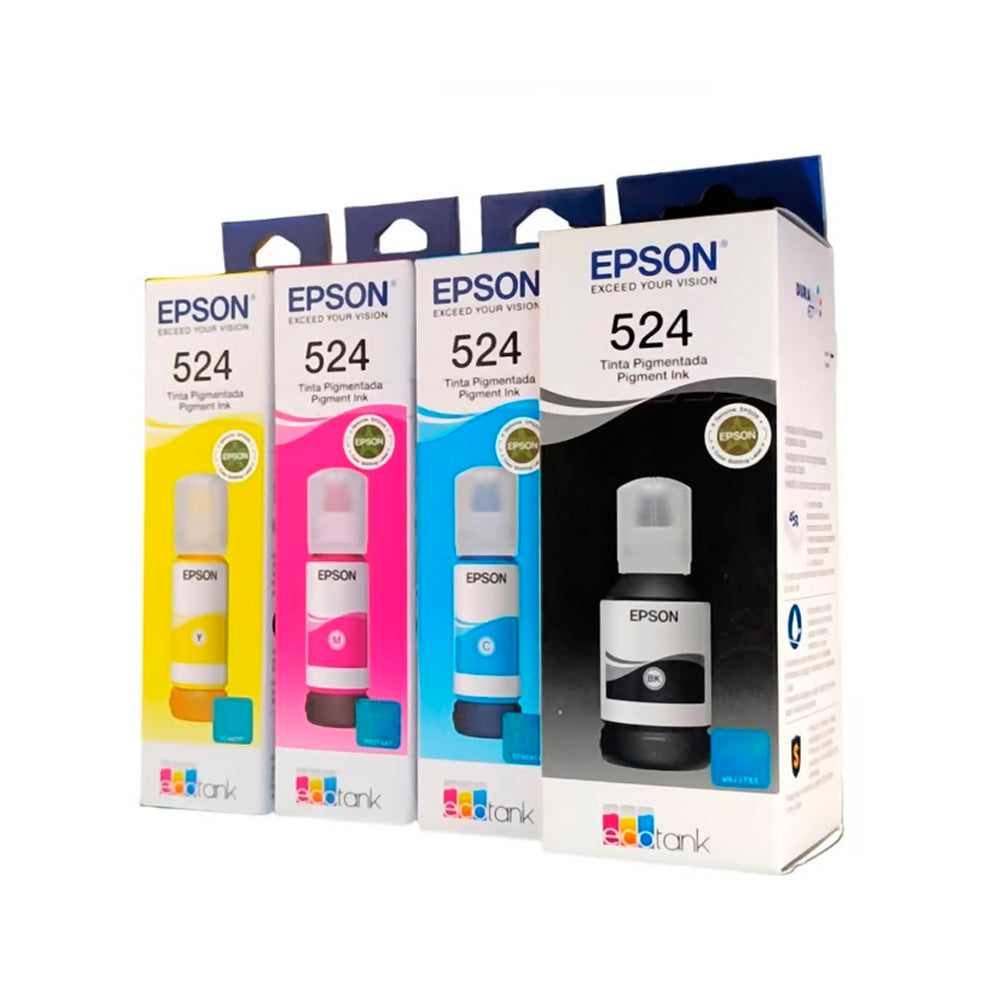 Pack 4 Tintas Epson T524 L15150 y L15160 L6580