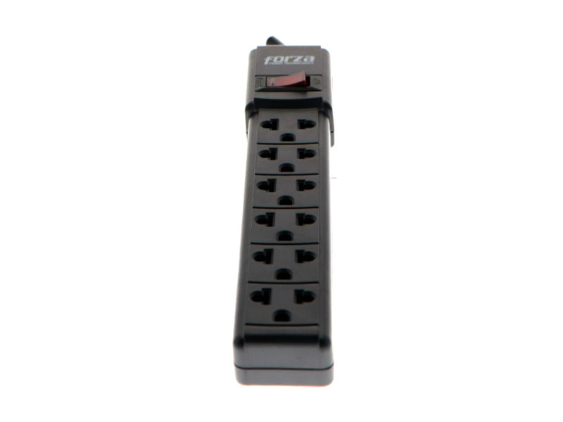 Regleta Forza FPS-001B 6 Tomas Protección Contra Sobretensión Negra