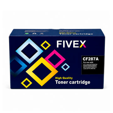 Toner FIVEX Compatible HP 87A CF287A Negro para LaserJet M506 M527 Alto Rendimiento