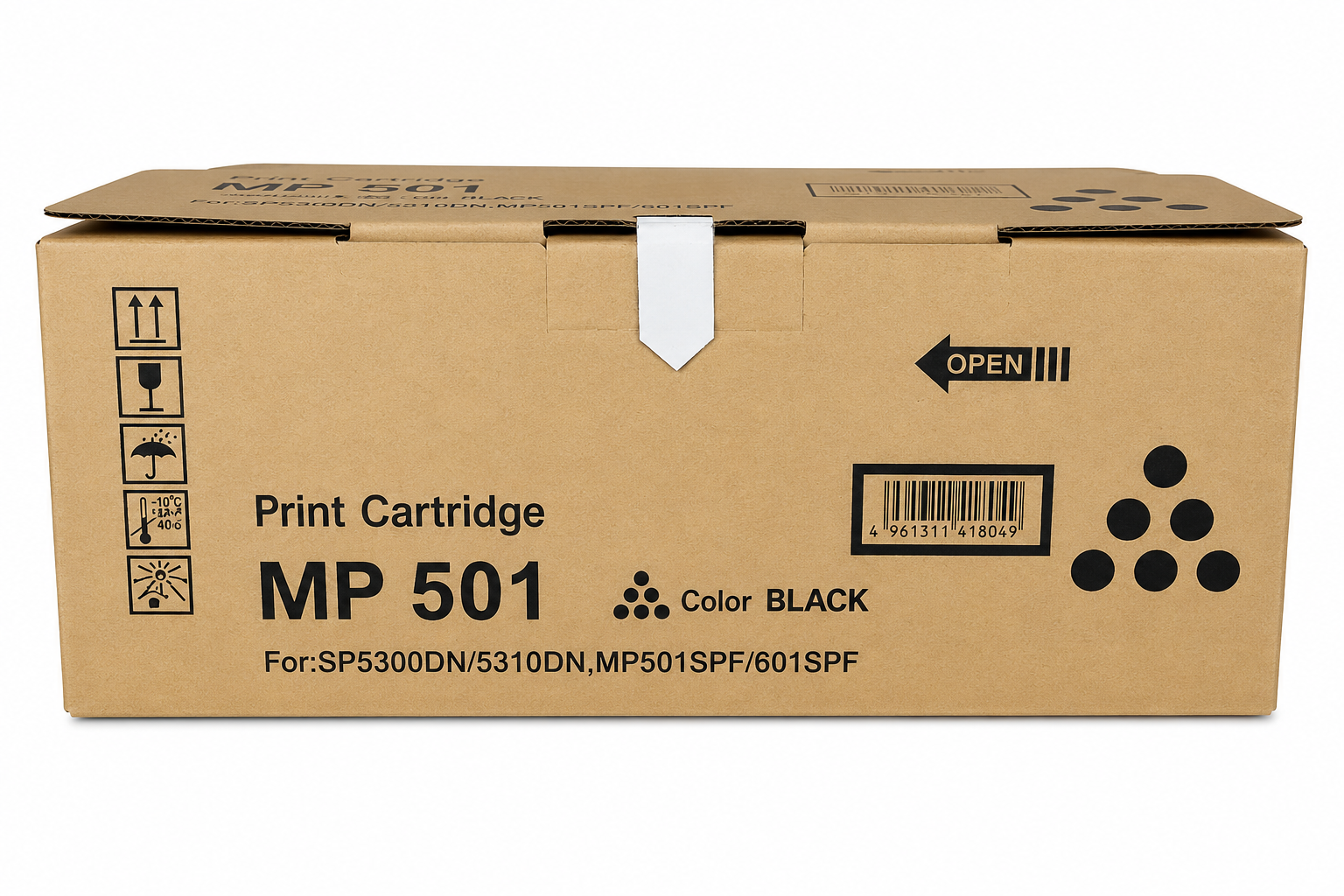 Tóner Compatible FIVEX Ricoh 407823 Negro – 25,000 Páginas | MP501 / MP601