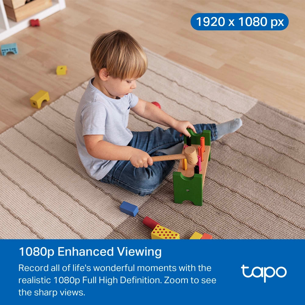 Cámara de Seguridad Wi-Fi TP-Link Tapo C201 2MP (360° Pan-Tilt)