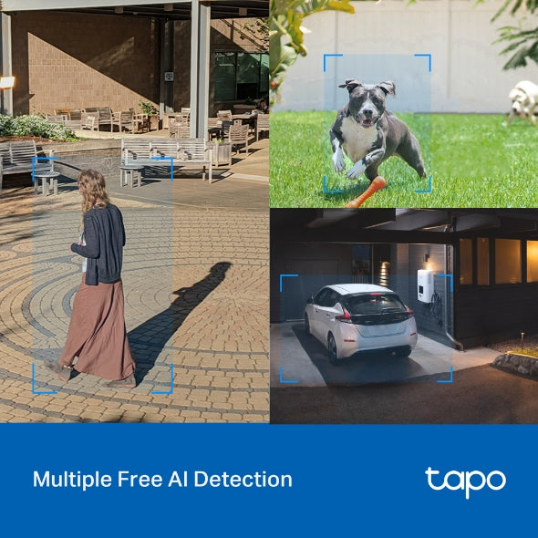 Cámara de Seguridad WiFi TP-Link Tapo C520WS 4MP 2K+ 360° PTZ Exterior IP66 Visión Nocturna a Color