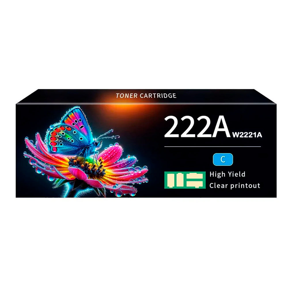 Toner Compatible HP 222A Cyan W2221A MFP 3303/3303/3388