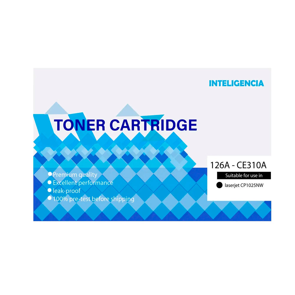 Toner HP Compatible 126A CE310A L.J. CP1025 Negro 1.200 Paginas