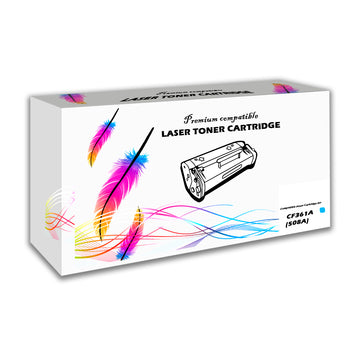 Toner HP Compatible 508A Cian CF361A LaserJet M553-M577 5,000 Pág