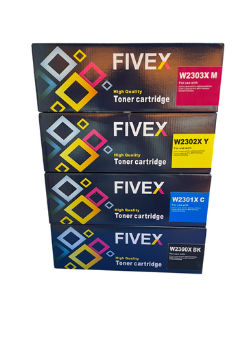  Kit de Toner HP Compatible 230X CYMK 4203, MFP 4303 con CHIP