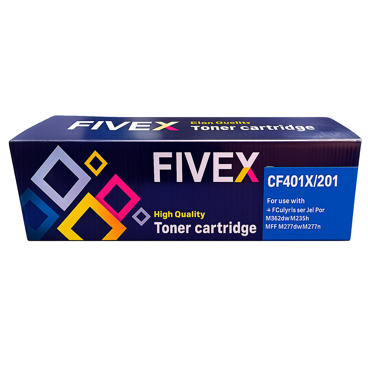 Kit de Tóner Compatible FIVEX HP 201X CMYK para HP Color LaserJet Pro M252, M274 y MFP M277 | Alto Rendimiento