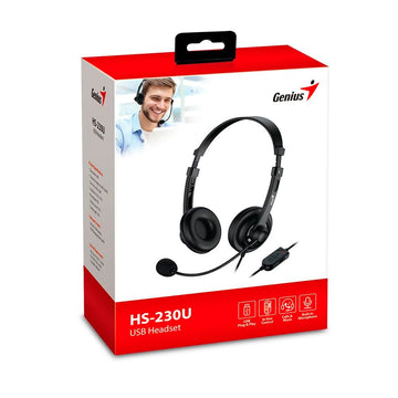 Audífonos Genius HS-230U USB para Oficina y Clases Virtuales