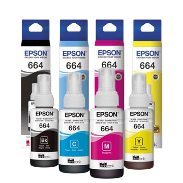 Kit de Tinta Epson T664 L200/L300/L455/L565 Original