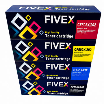 Kit de Toner FIVEX 202X CMYK M280 M281fdw M254dw M254