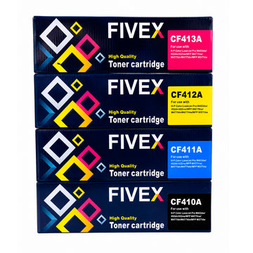 Kit de Toner FIVEX 410A CMYK M477fdw M452nw M377dw